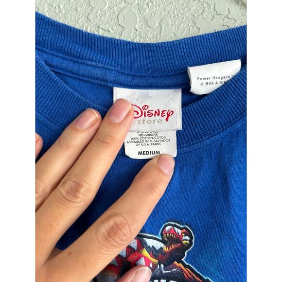 Disney Power Rangers Boys Medium Graphic Tee shirt Blue - Picture 4 of 7